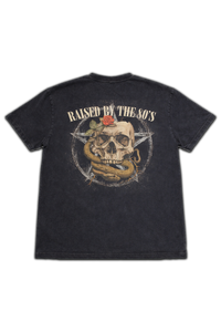 RAMM4EVER t-shirt in graphic streetwear style with a detailed back print, shown in a clean product view.